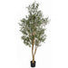 7'6" Silk Olive Tree With Olives w/Pot -Green - P181740