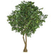 12' Silk Oak Tree With Acorns w/Base -Green - P181750