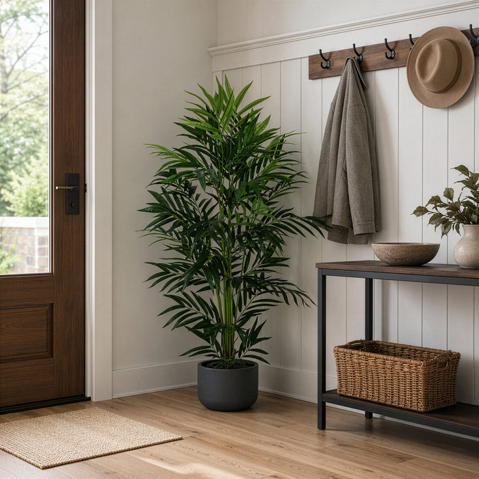 5' Soft-Touch Silk Bella Parlor Palm Tree w/Pot -Green (Pack of 2) - P-184180