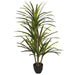 4'6" Real Touch Dracaena Silk Tree w/Pot -Green/Red - P184200