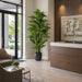 8' Soft-Touch Areca Silk Palm Tree -Green - P-184220