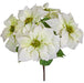 21.5" Artificial Poinsettia Flower Bush -White (pack of 6) - P19043-3WH