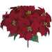 24" Velvet Artificial Poinsettia Flower Bush -Red (pack of 4) - P19044-0RE