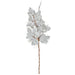 52" Artificial Maple Leaf Stem -Silver (pack of 6) - P191340