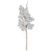 52" Artificial Maple Leaf Stem -Silver (Pack of 6) - P191340