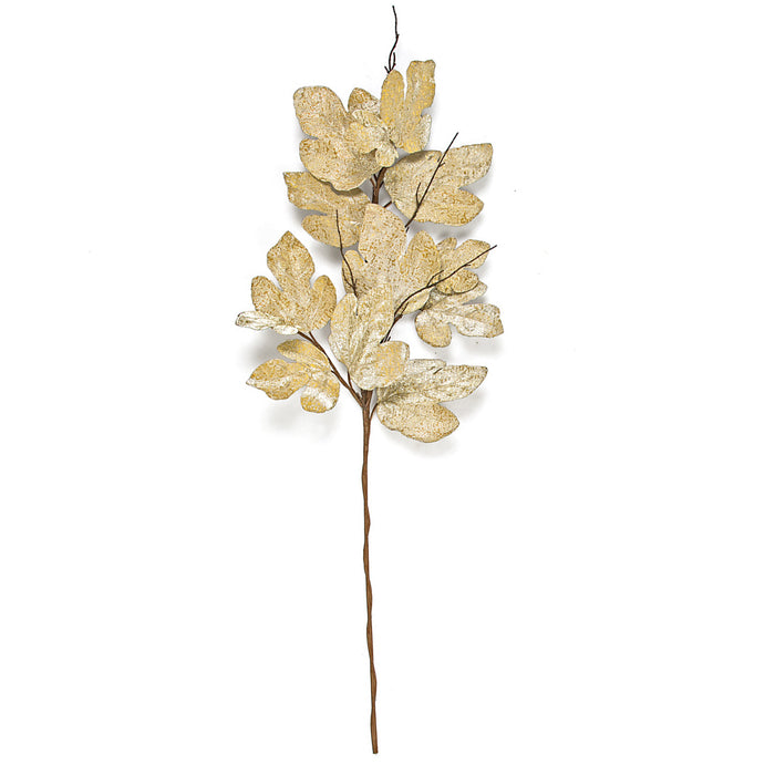 52" Artificial Maple Leaf Stem -Gold (pack of 6) - P191342