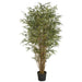 6' Natural Cane Reed Bamboo Silk Palm Tree w/Pot -Green - P191370