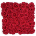 20"x20" Silk Flowering Rose Mat -Red - P191480
