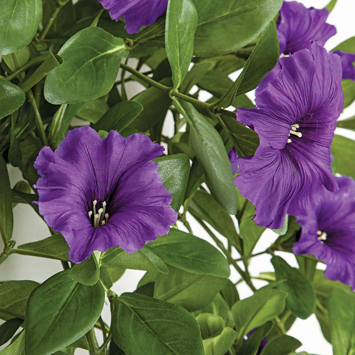 30" Petunia Silk Hanging Flower Bush -Purple (pack of 4) - P-193148