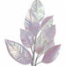 34" Metallic Artificial Magnolia Leaf Stem -Clear/Iridescent (Pack of 12) - P200328