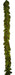 8'6" Sequin Artificial Velvet Magnolia Leaf Garland -Green/Brown (Pack of 4) - P200360