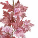 38" Metallic Artificial Maple Leaf Stem -Pink/Gold (Pack of 12) - P200850