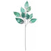 34" Metallic Artificial Magnolia Leaf Stem -Teal/Silver (Pack of 12) - P200900