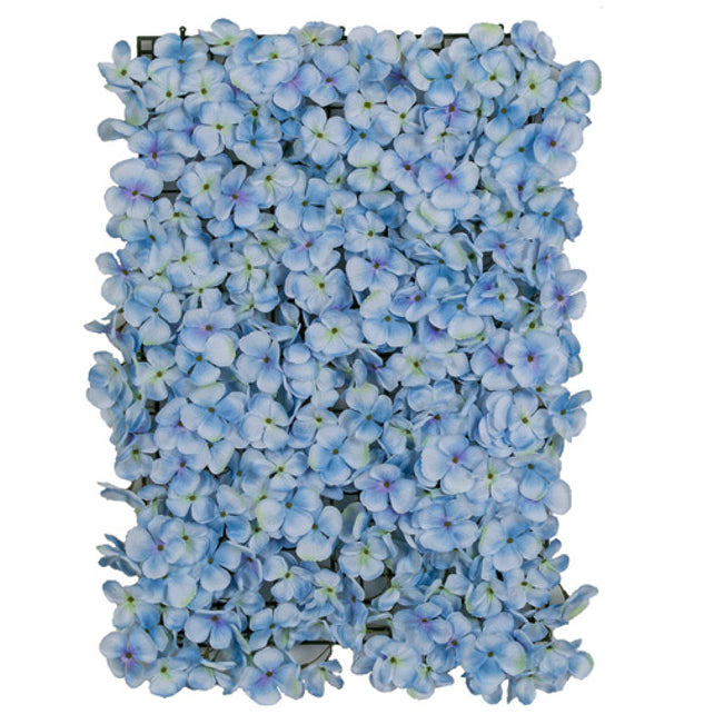 25"x17.5" Silk Flowering Hydrangea Mat -Blue (Pack of 4) - P-201102