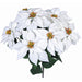 23" Artificial Poinsettia Velvet Flower Bush -Cream/White (Pack of 6) - P-230244