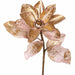 23" Metallic Printed Silk Magnolia Flower Stem -Gold/Pink (Pack of 12) - P-230362