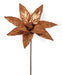 22" Metallic & Beaded Silk Poinsettia Flower Stem -Copper (pack of 24) - P-230574