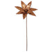 22" Metallic & Beaded Silk Poinsettia Flower Stem -Copper (pack of 24) - P-230574