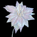 23" Iridescent Silk Poinsettia Flower Stem -White (Pack of 12) - P-240270