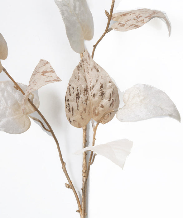 anthurium cream 46" Anthurium Leaf Silk Stem -Cream (Pack of 12)