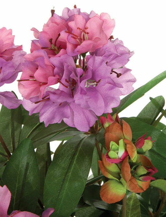 26" Silk Rhododendron Flower Bush -Lavender (Pack of 4) - P242L