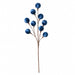 22.5" Velvet Ball Stem -Blue (Pack of 12) - P-260065