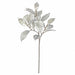 30" Metallic Artificial Leaf Stem -Silver (Pack of 24) - P-260352