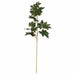 38" Metallic Maple Leaf Silk Stem -Green (Pack of 12) - P-260434