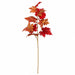 38" Metallic Maple Leaf Silk Stem -Red (Pack of 12) - P-260446