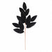25.5" Velvet Artificial Magnolia Leaf Stem -Black (Pack of 24) - P-260553