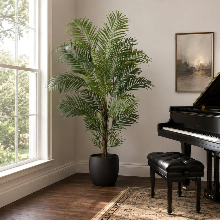 7' Deluxe Areca Silk Palm Tree -Green - P2670