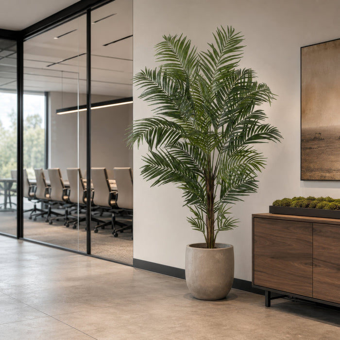 7' Deluxe Areca Silk Palm Tree -Green - P2670