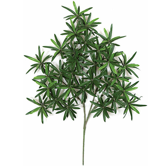 29" Artificial Podocarpus Branch Stem -Green (pack of 6) - P301
