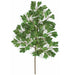 26" Silk Scarlet Oak Leaf Stem -Green (Pack of 12) - P402