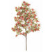 25" Mini Silk Japanese Maple Leaf Stem -Green/Red (Pack of 12) - P419GR