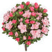 12" Artificial Azalea Flower Bush -Pink (Pack of 6) - P480PK