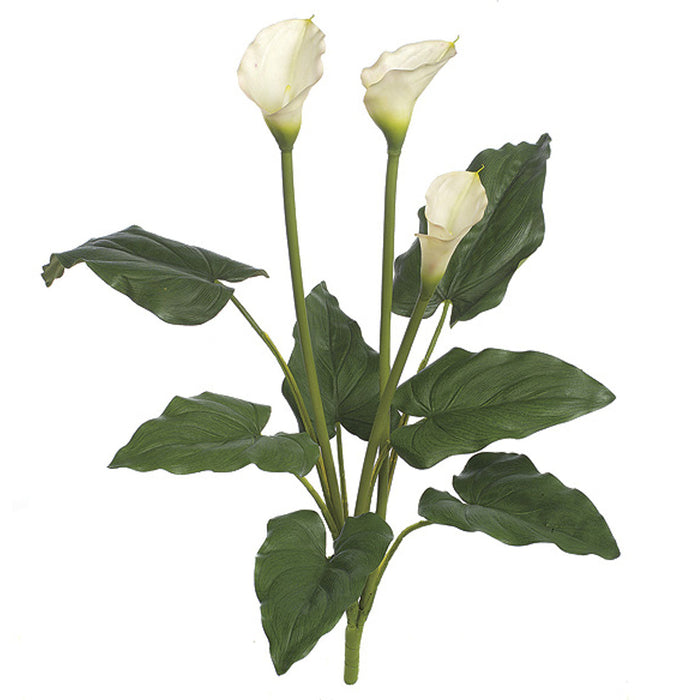 32" Calla Lily Silk Flower Bush -White (Pack of 6) - P-50226