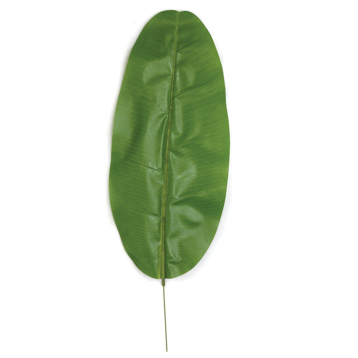 28.5" Silk Banana Leaf Stem -Green (Pack of 12) - P-63100