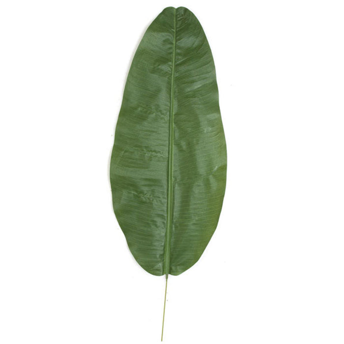 35" Silk Banana Leaf Stem -Green (Pack of 12) - P-63110