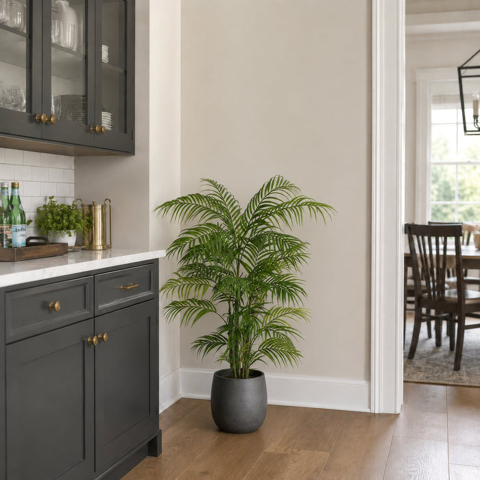 4' Areca Silk Palm Tree w/Pot -Green - P63170