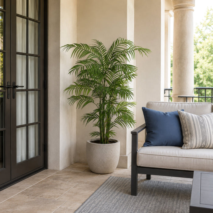 4' Areca Silk Palm Tree w/Pot -Green - P63170