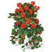 26" Geranium Silk Hanging Flower Bush -Red (Pack of 2) - P-6553