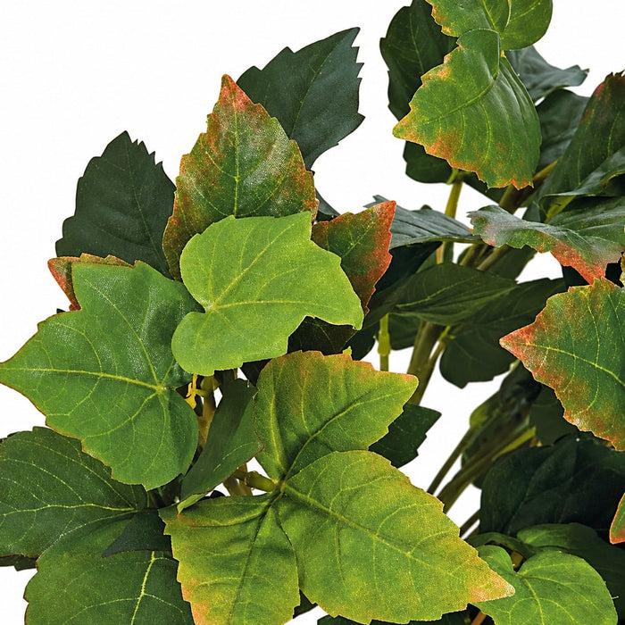 28" Hanging Maple Ivy Leaf Silk Plant -Green/Red (Pack of 4) - P80180