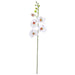 46" Phalaenopsis Orchid Silk Flower Stem -White/Cream (Pack of 4) - P-82945