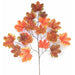 40" Silk Canadian Maple Leaf Stem -Brown/Red (pack of 12) - P83744