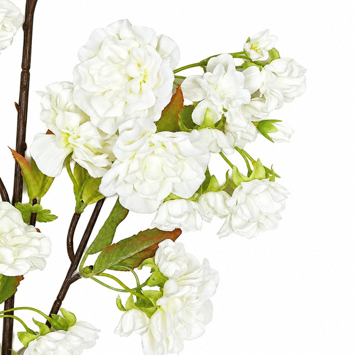 36" Silk Cherry Blossom Flower Stem -White (Pack of 12) - P9422