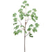 43" Silk Birch Leaf Stem -Green (pack of 12) - PBB217-GR