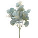 13" Eucalyptus Leaf Silk Plant -Green/White (Pack of 12) - PBE003-GR/WH