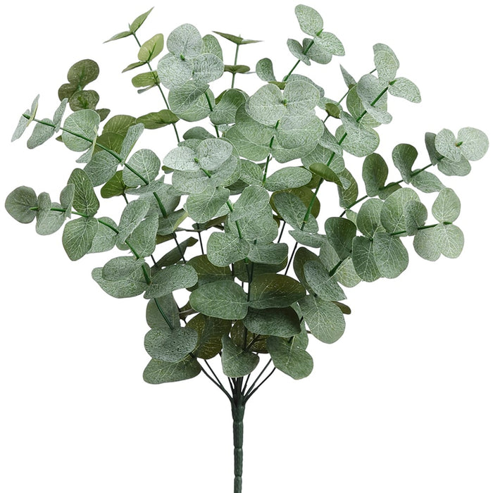 19.5" Silk Eucalyptus Leaf Plant -Green/Gray (pack of 12) - PBE020-GR/GY