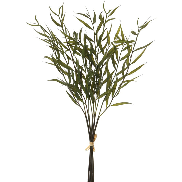 20.75" Soft-Touch Artificial Eucalyptus Leaf Stem Bundle -Green (Pack of 12) - PBE182-GR